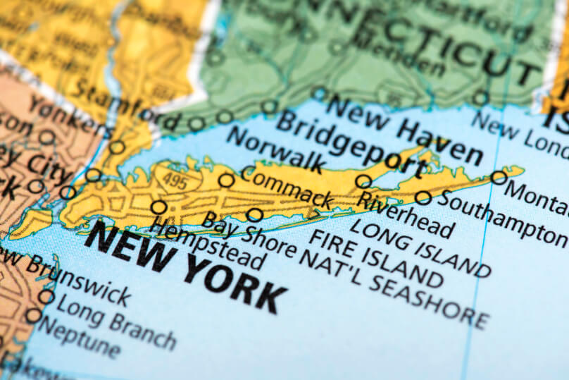 Close-Up Map of Long Island 