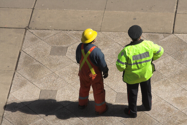 Workers in Manhattan, NY